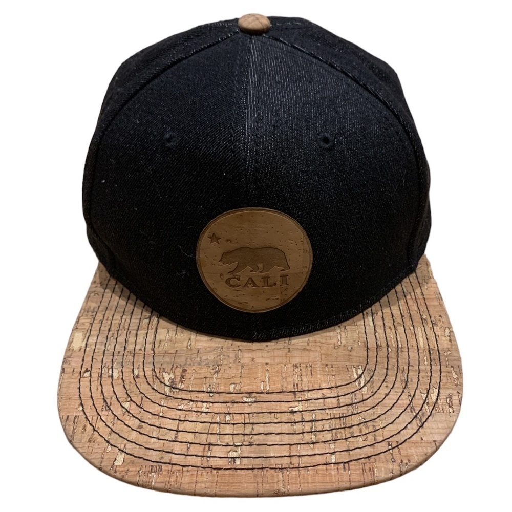 California Republic OTTO Snapback Cork Bill Hat With Cali Bear Logo